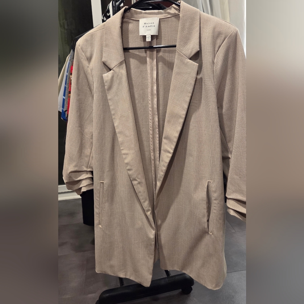 Women’s Beige Blazer by Maison d' Amélie